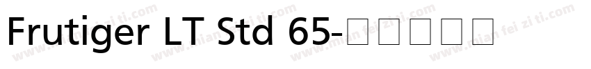 Frutiger LT Std 65字体转换